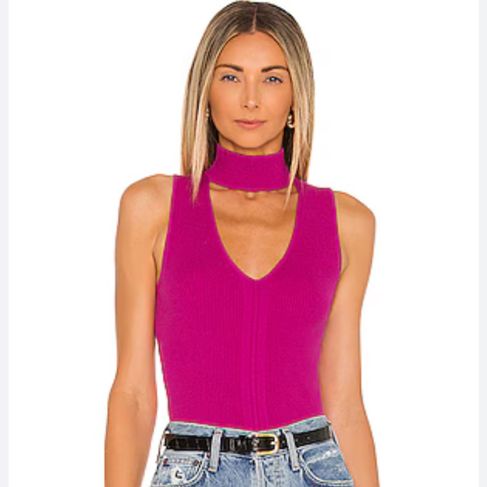 Magenta Sleeveless Top